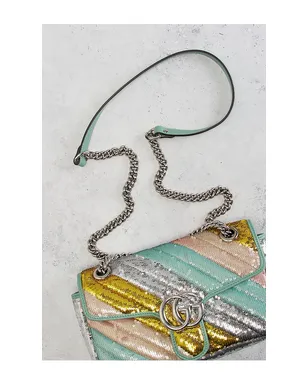 FWRD Renew GUCCI ショルダーバッグ - Metallic Silver,Teal. - サムネイル8