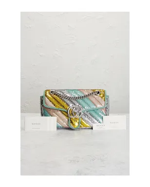 FWRD Renew GUCCI ショルダーバッグ - Metallic Silver,Teal. - サムネイル9