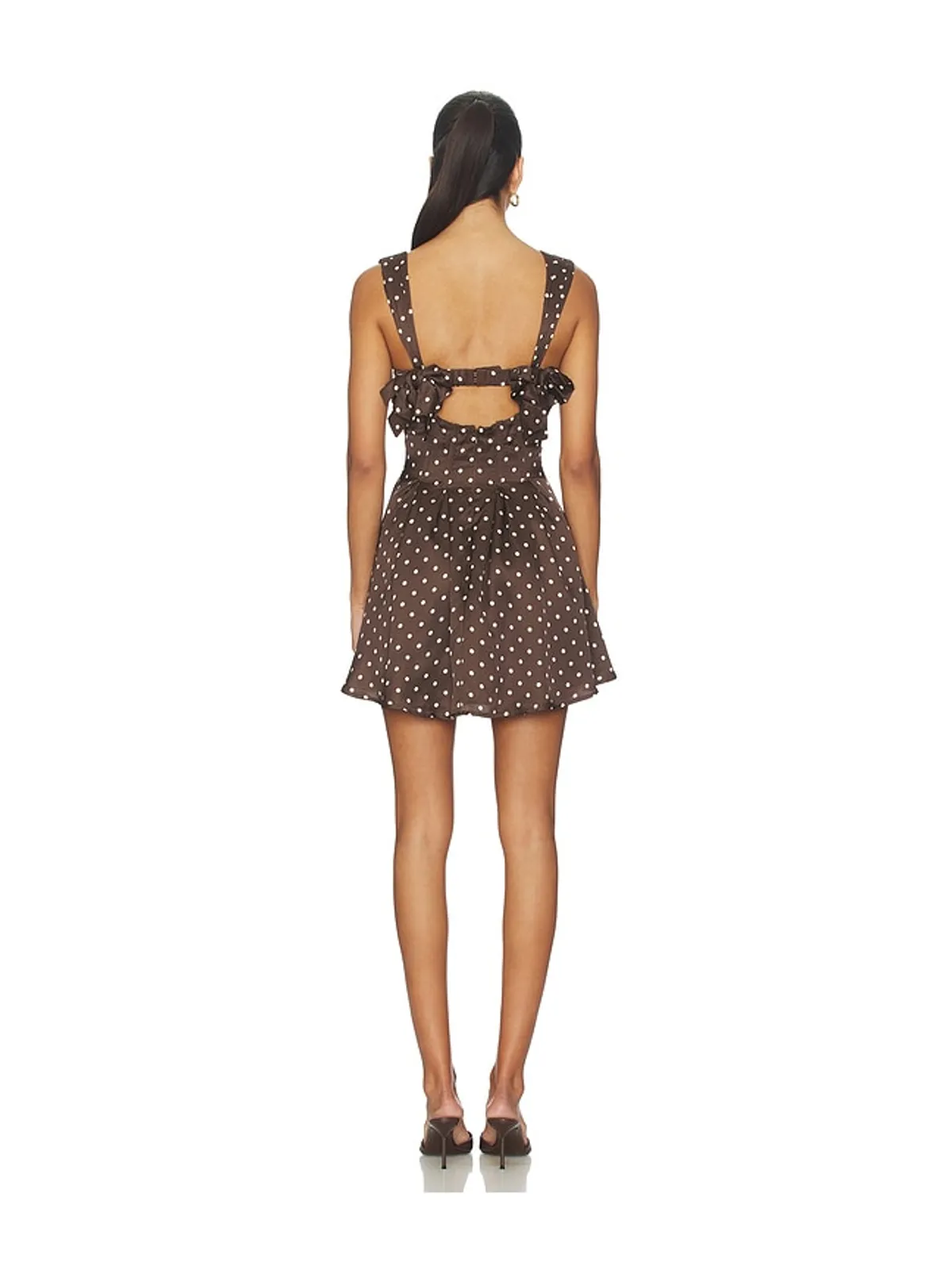 For Love & Lemons CHOCOLATE POLKADOT ドレス - 画像3