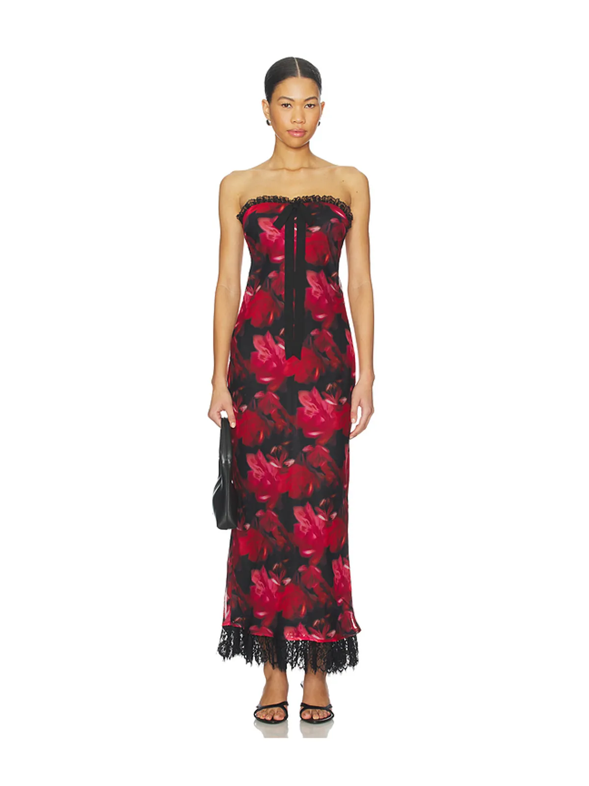 For Love & Lemons DARK ROMANCE ドレス - Red,Black. - 画像1