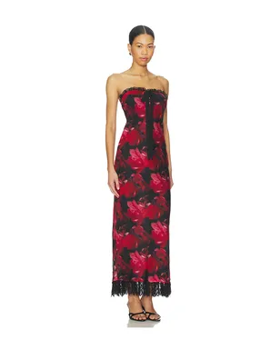 For Love & Lemons DARK ROMANCE ドレス - Red,Black. - サムネイル2
