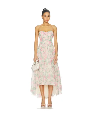 For Love & Lemons SATIN BURNOUT ドレス - サムネイル1