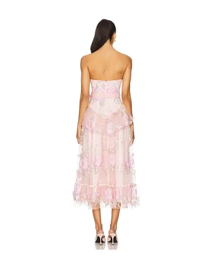 For Love & Lemons EMMELINE エンブロイダリーミディドレス - サムネイル3