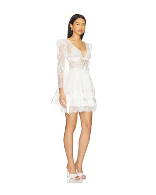 For Love & Lemons ANNABELLE レースミニドレス - サムネイル2