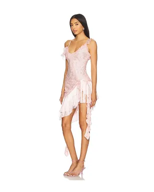 For Love & Lemons RASPBERRY ROSE ミニドレス - サムネイル3