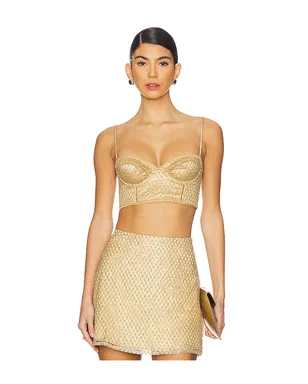 For Love & Lemons GLITTER GRID ビスチェトップ - サムネイル1