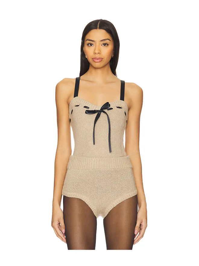 For Love & Lemons For Love & Lemons Solana Knit Tank Topの商品画像