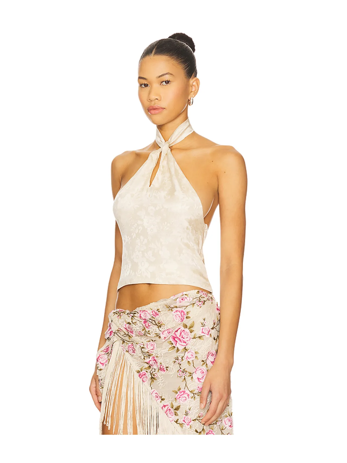 For Love & Lemons ESME スリーブレストップス - 画像2