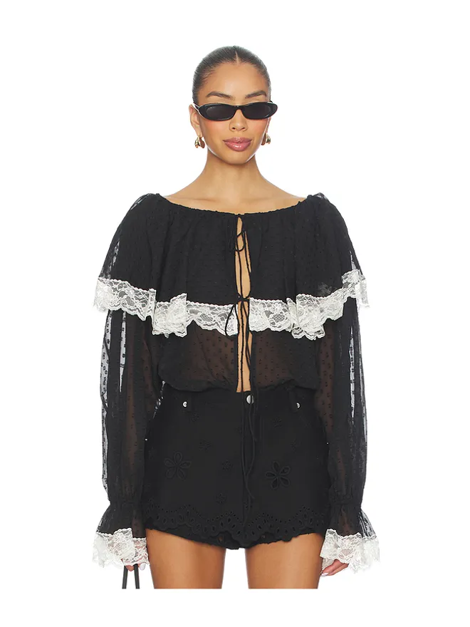 For Love & Lemons For Love & Lemons JUNE 長袖トップの商品画像
