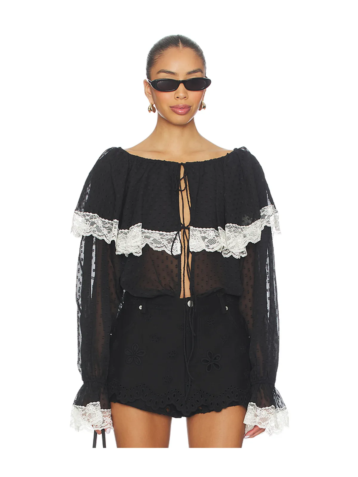For Love & Lemons JUNE 長袖トップ - 画像1