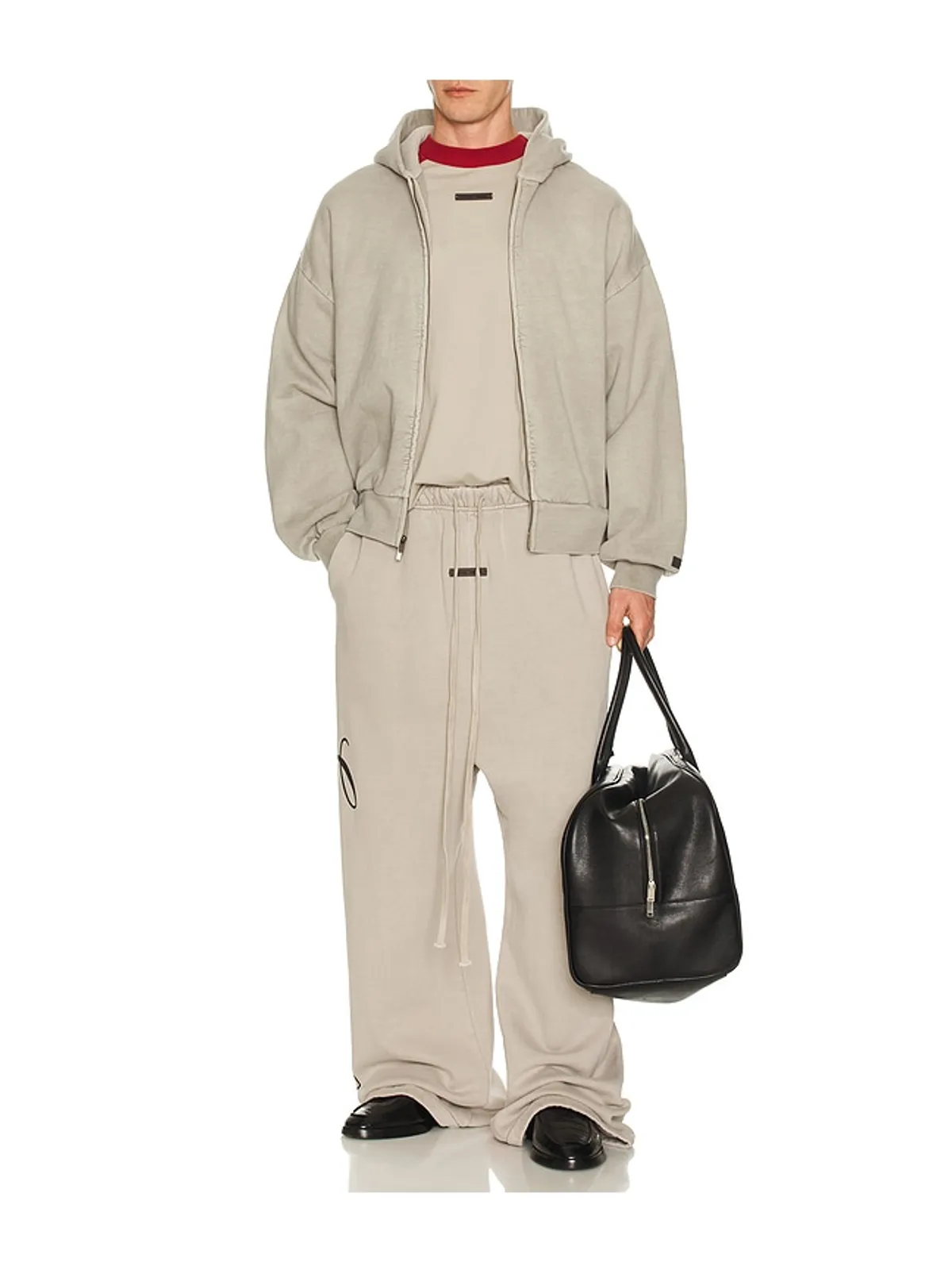 Fear of God ESSENTIALS BASEBALL Tシャツ - Grey,Red. - 画像3