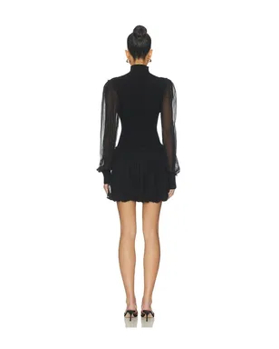 FRAME Sheer Sleeve Dress - サムネイル3
