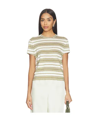 FRAME The Linen Baby Tee - Army,Neutral. - サムネイル1