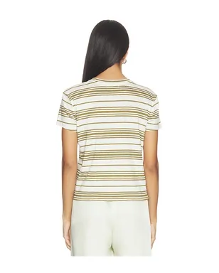 FRAME The Linen Baby Tee - Army,Neutral. - サムネイル3