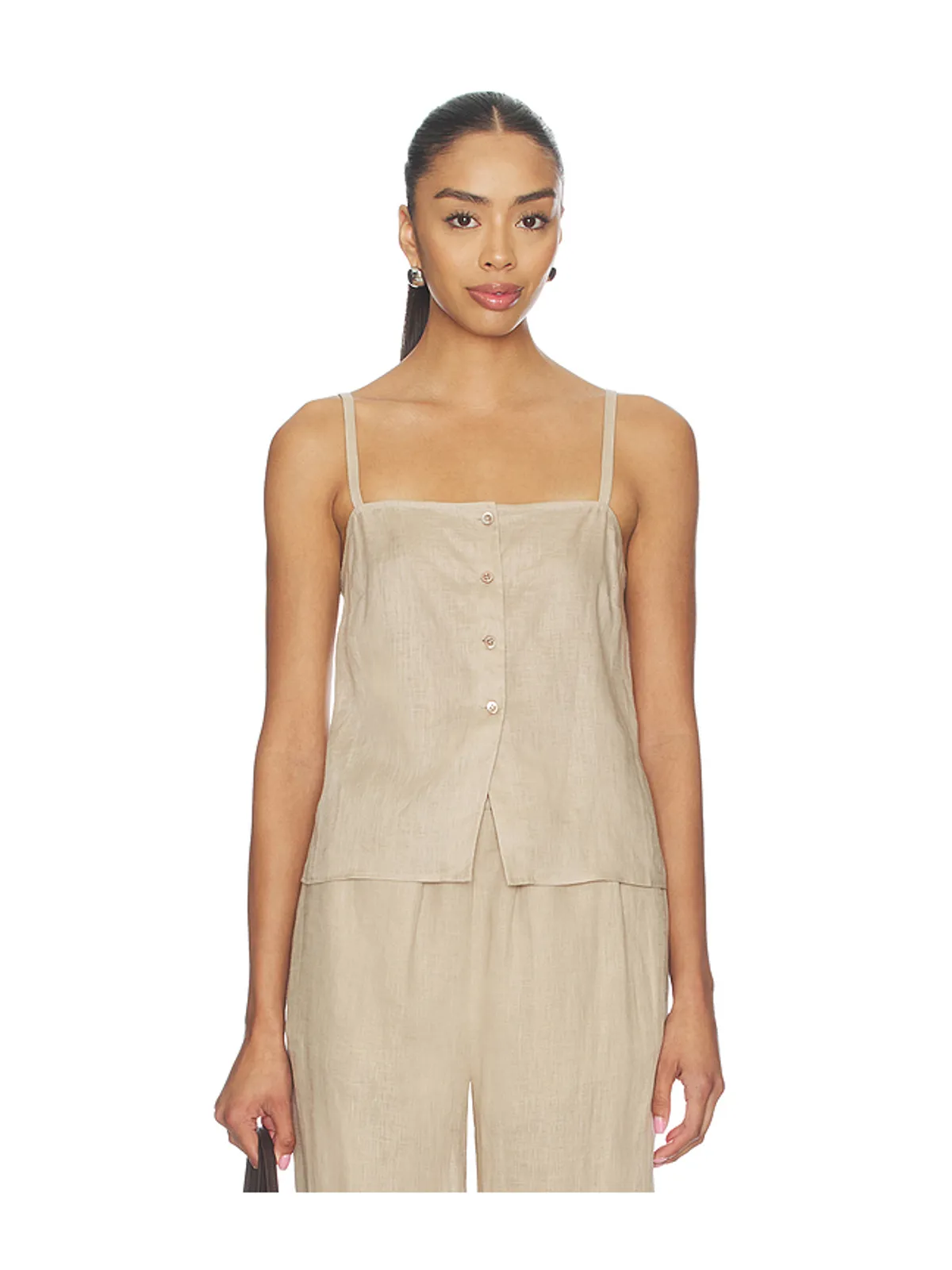 FRAME The Linen Button Cami - 画像1