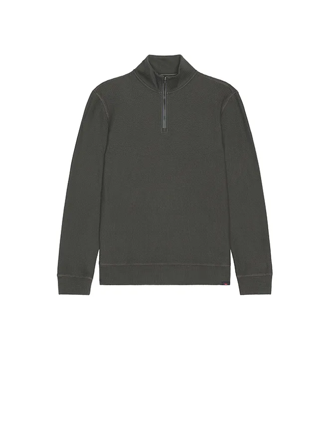 Faherty Faherty TEXTURED KNIT クォータージッパーセーターの商品画像