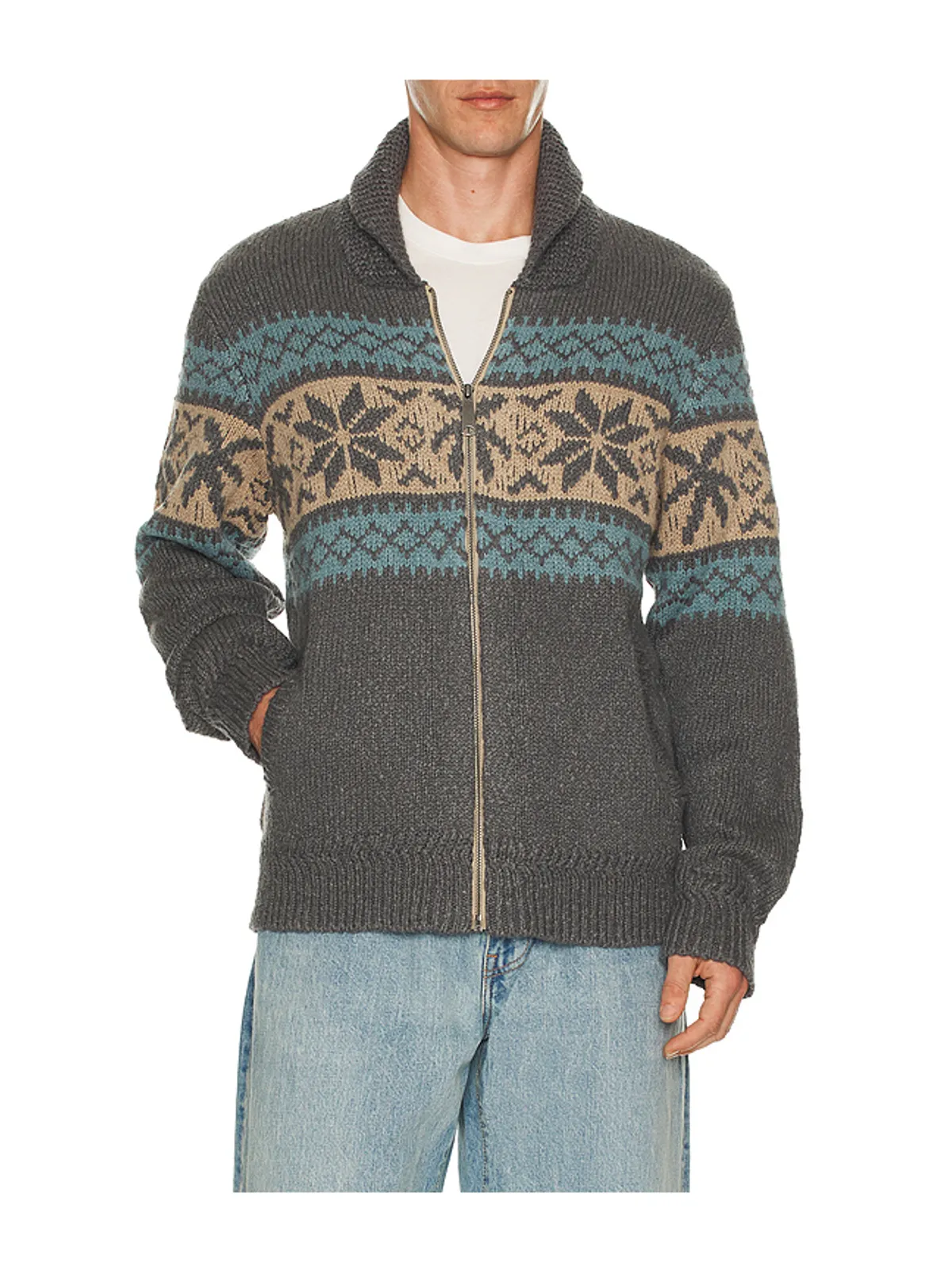 Faherty SURF TO SNOW ジップカーディガン - 画像1