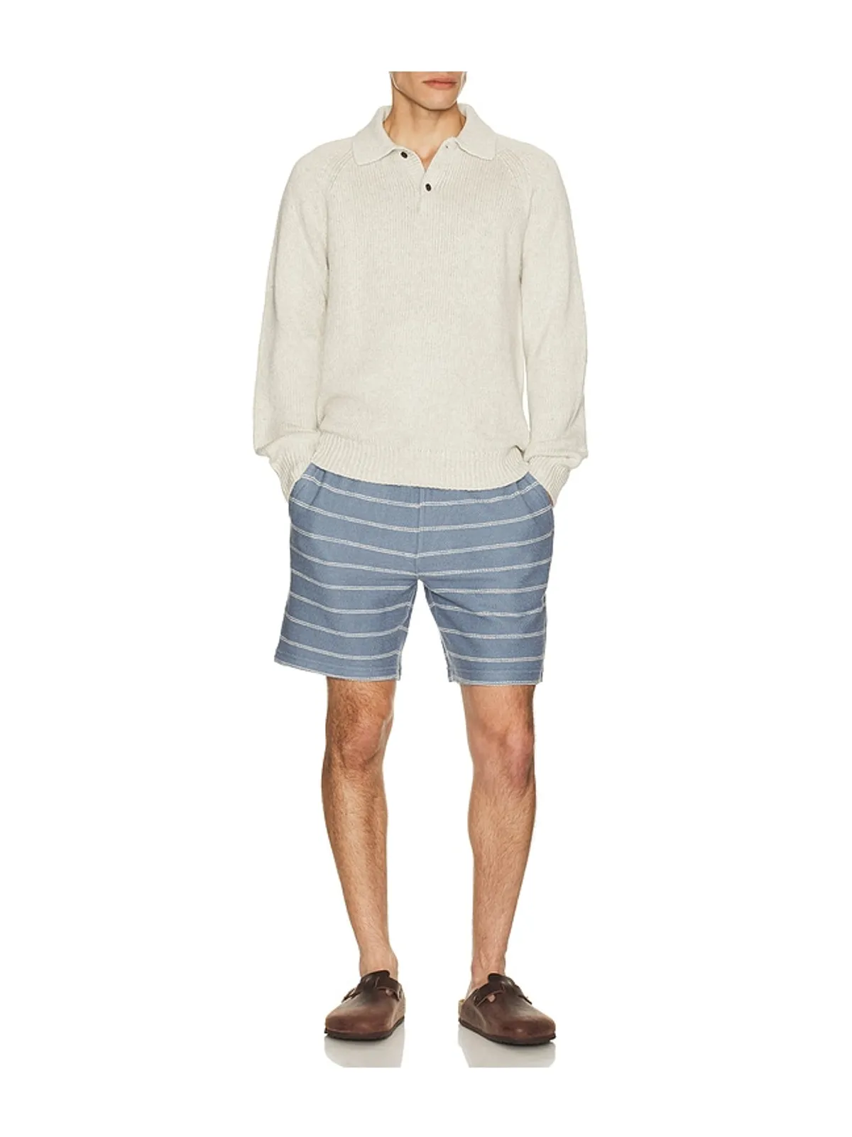 Faherty スウェットショートパンツ - Blue,White. - 画像3