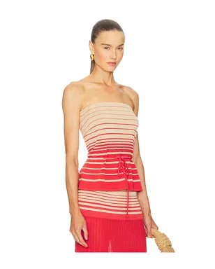 FAITHFULL THE BRAND CASIA ストラップレストップ - Beige,Red. - サムネイル2