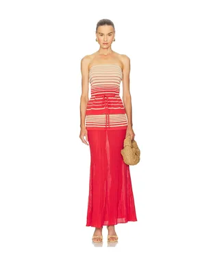 FAITHFULL THE BRAND CASIA ストラップレストップ - Beige,Red. - サムネイル4