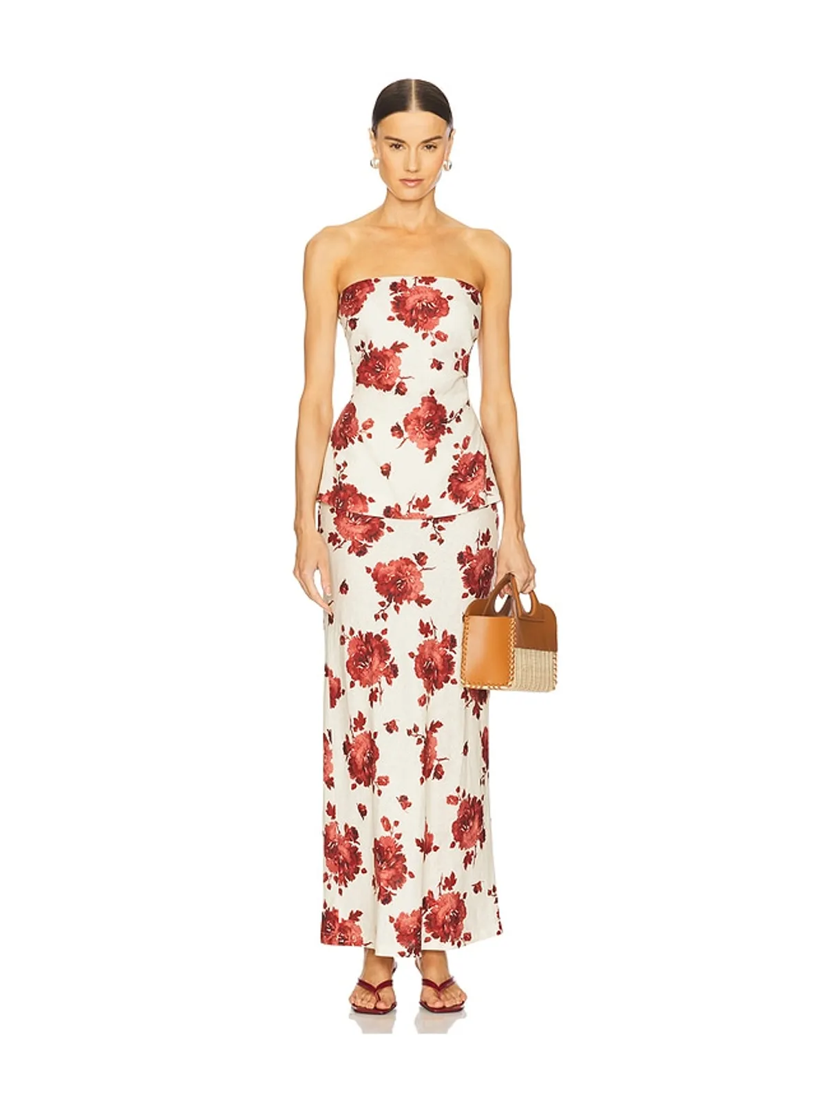 FAITHFULL THE BRAND ALEXA トップ - Beige,Red. - 画像4