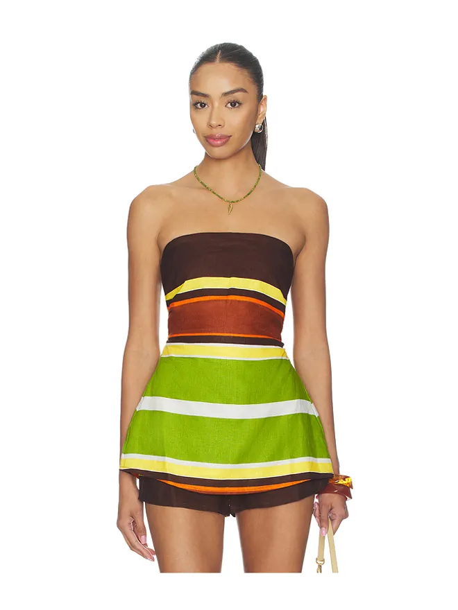 FAITHFULL FAITHFULL SOLMAR トップ - Brown,Yellow.の商品画像