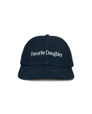 Favorite Daughter The Washed Denim Baseball Cap - サムネイル2