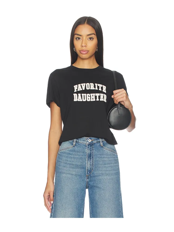 Favorite Daughter Favorite Daughter THE CROPPED カレッジTシャツの商品画像