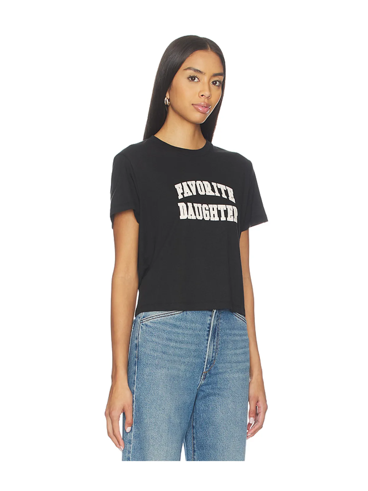 Favorite Daughter THE CROPPED カレッジTシャツ - 画像2