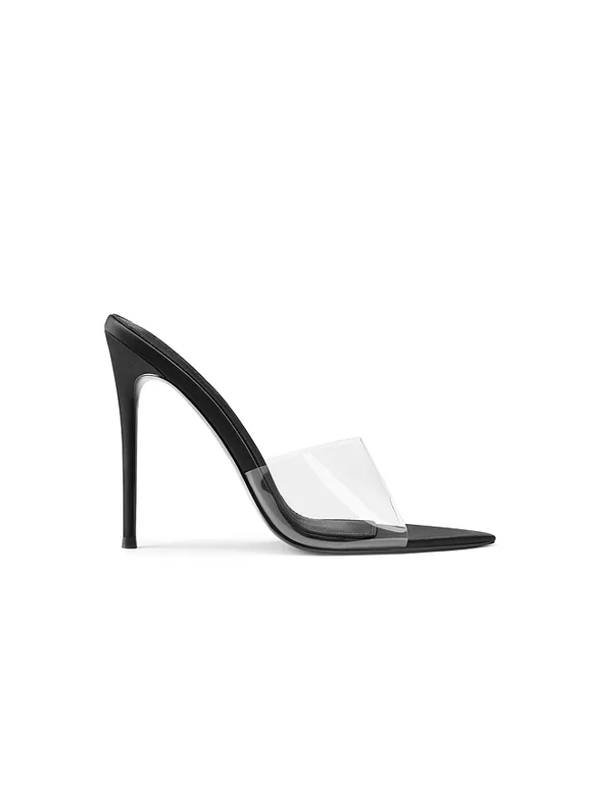 FEMME LA FEMME LA GIANNI SATIN ミュールの商品画像