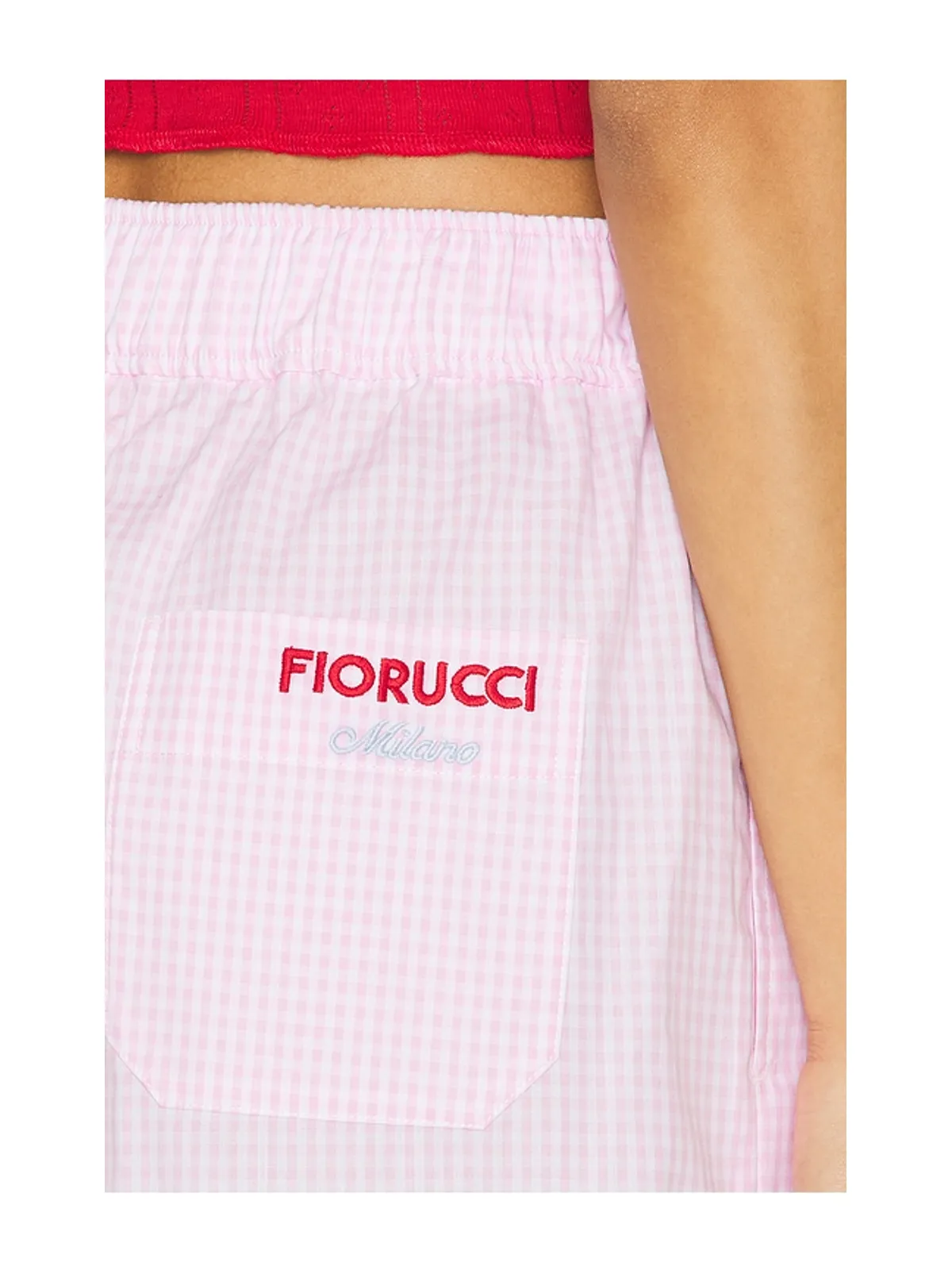 FIORUCCI ギンガムロゴショートパンツ - 画像6