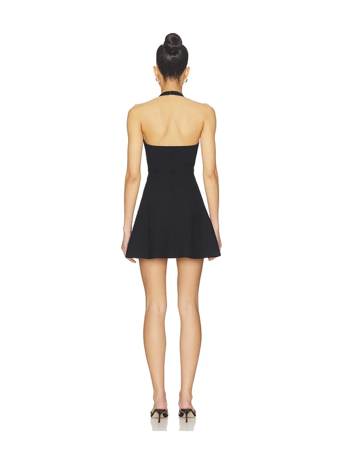 fleur du mal SOFIA COLLARED FLARE ドレス - Black,White. - 画像3