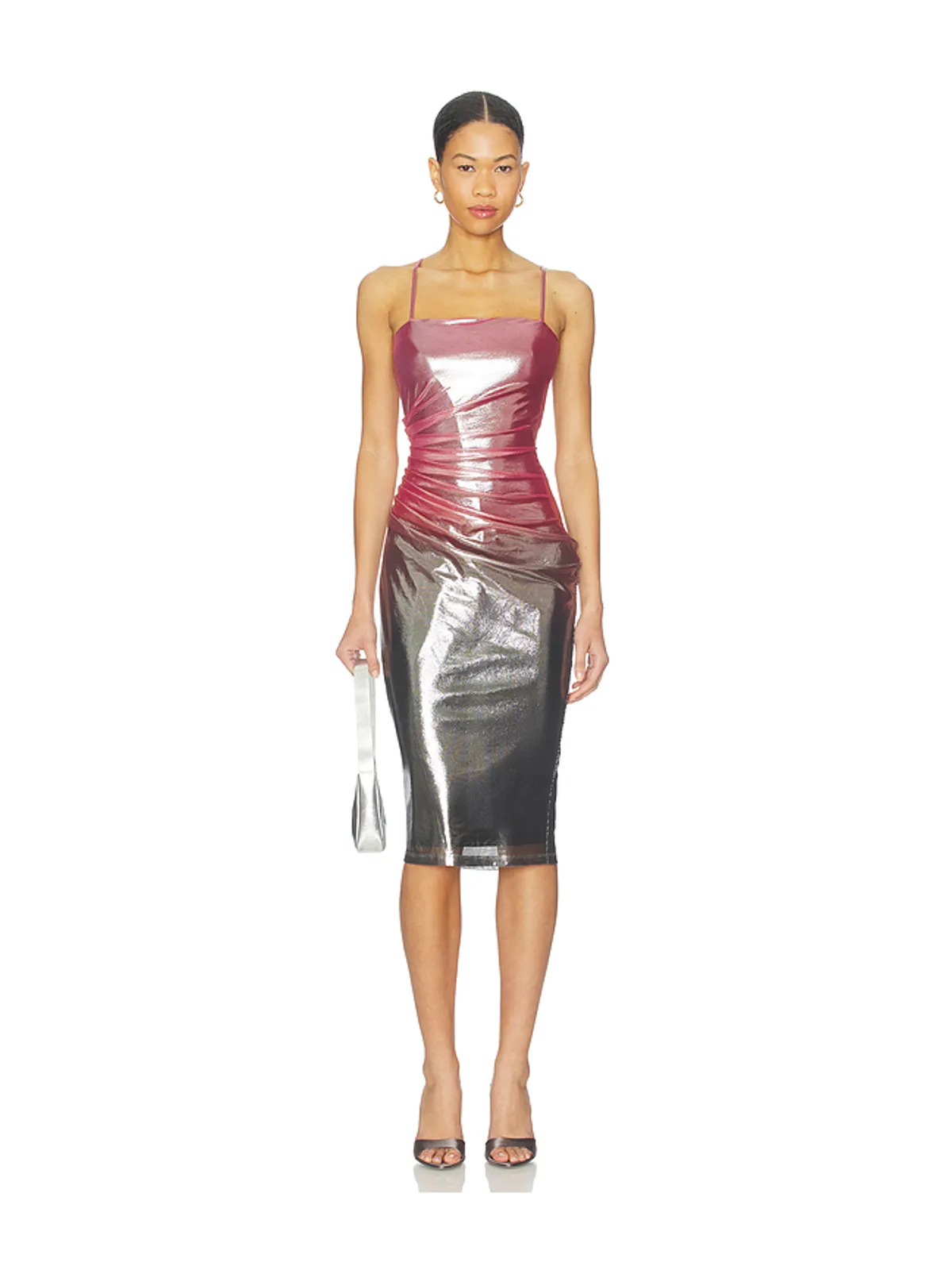 fleur du mal オンブレシャインドレス - Pink,Metallic Silver. - 画像1