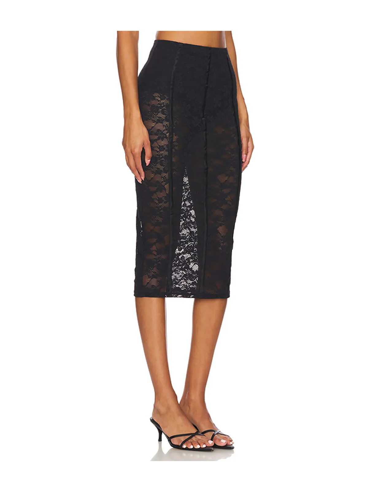 fleur du mal LE STRETCH LACE ペンシルスカート - 画像2