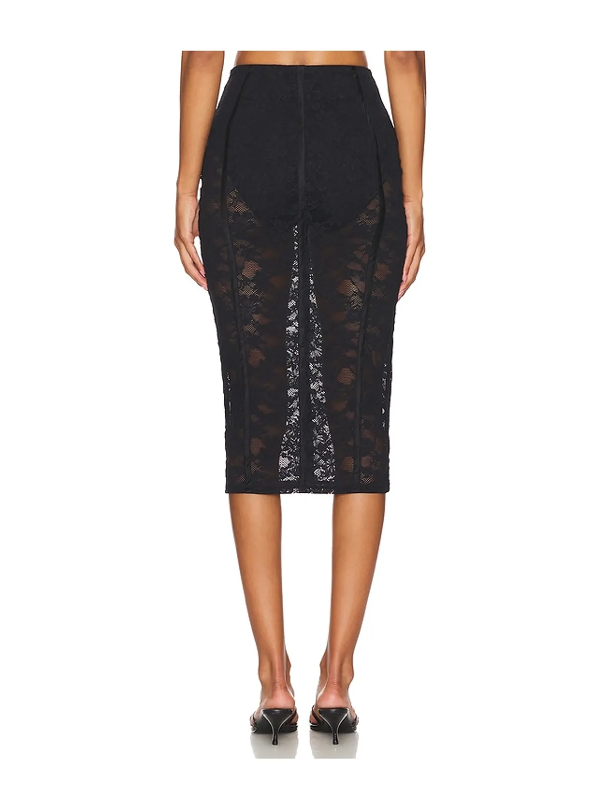 fleur du mal LE STRETCH LACE ペンシルスカート - 画像4