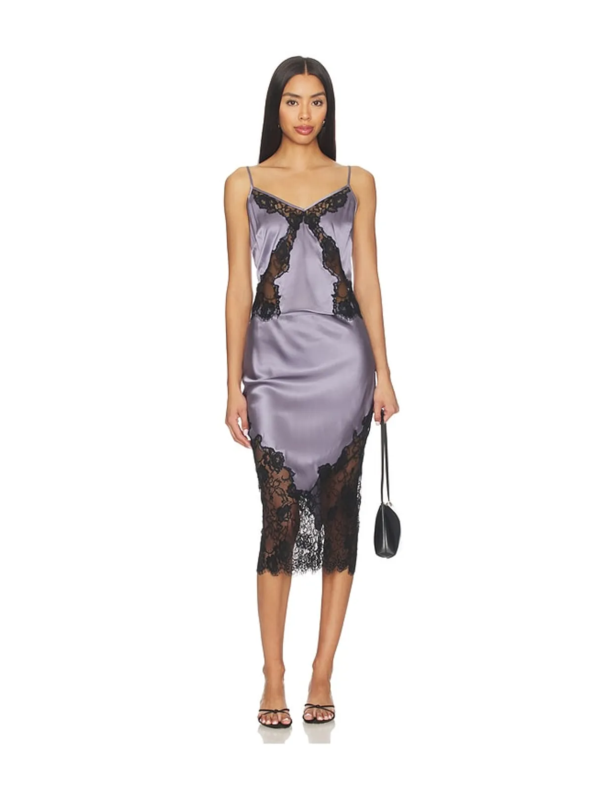 fleur du mal JULIET LACE AND SILK スカート - 画像5