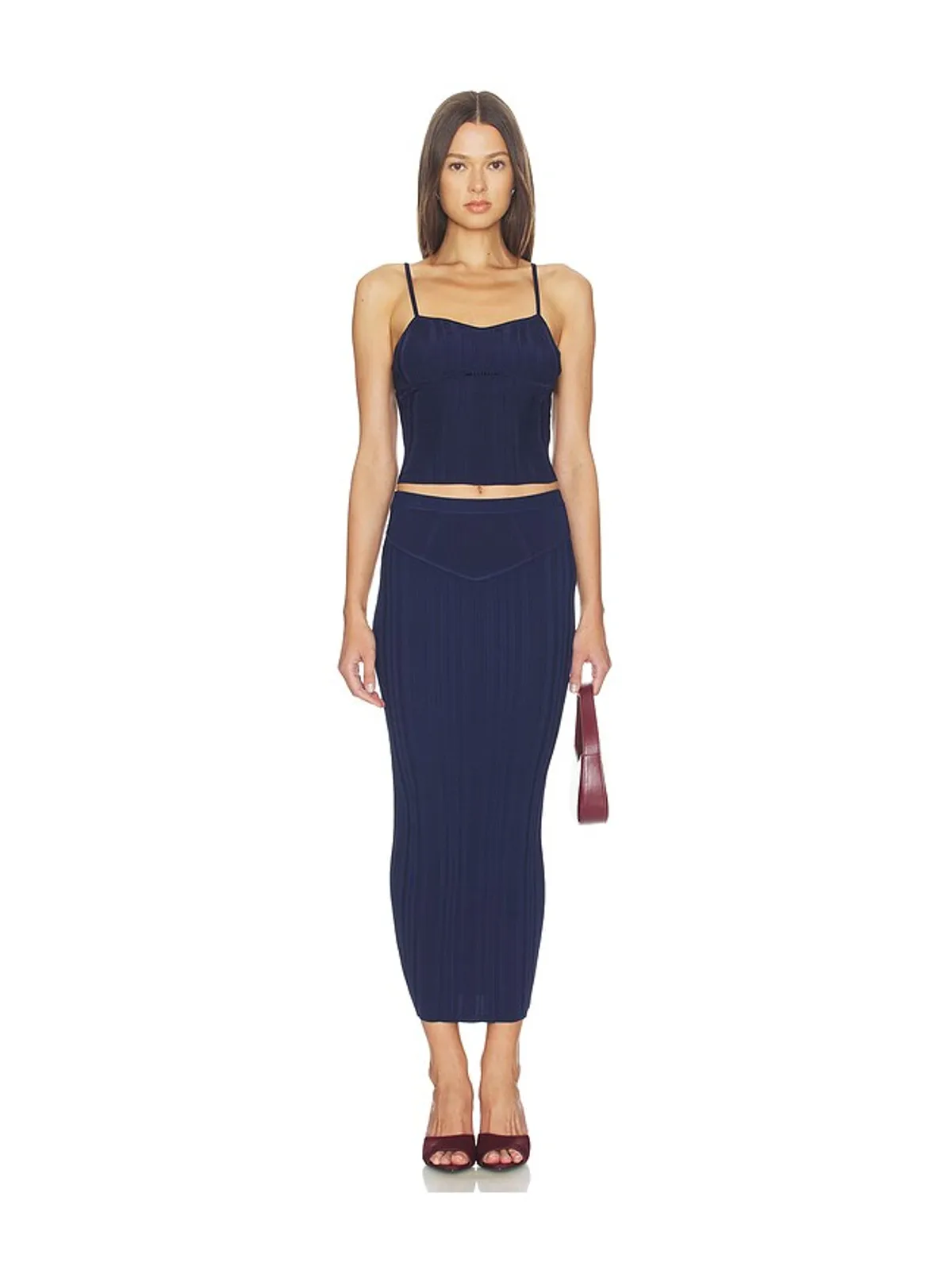 fleur du mal THREE WAY RIB スカート - 画像5