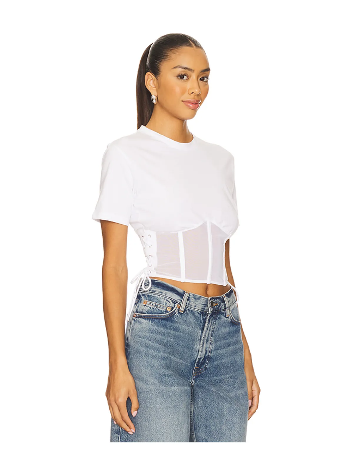 fleur du mal SABRINA コルセットTシャツ - 画像2