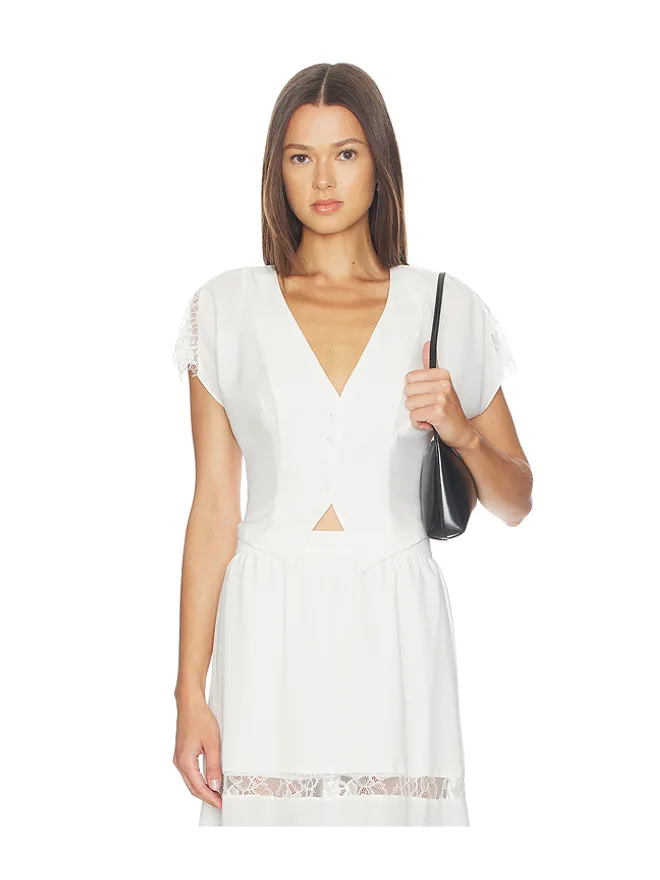 fleur du mal fleur du mal GEORGETTE FLOUNCE トップの商品画像