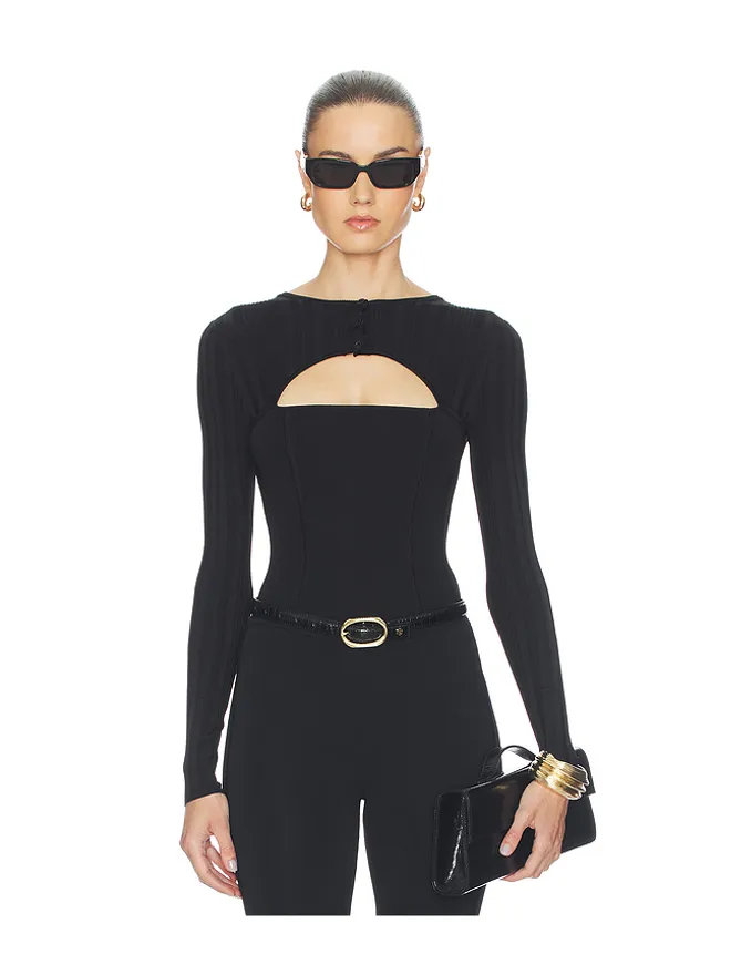 fleur du mal fleur du mal RIB SHRUG ボディスーツの商品画像