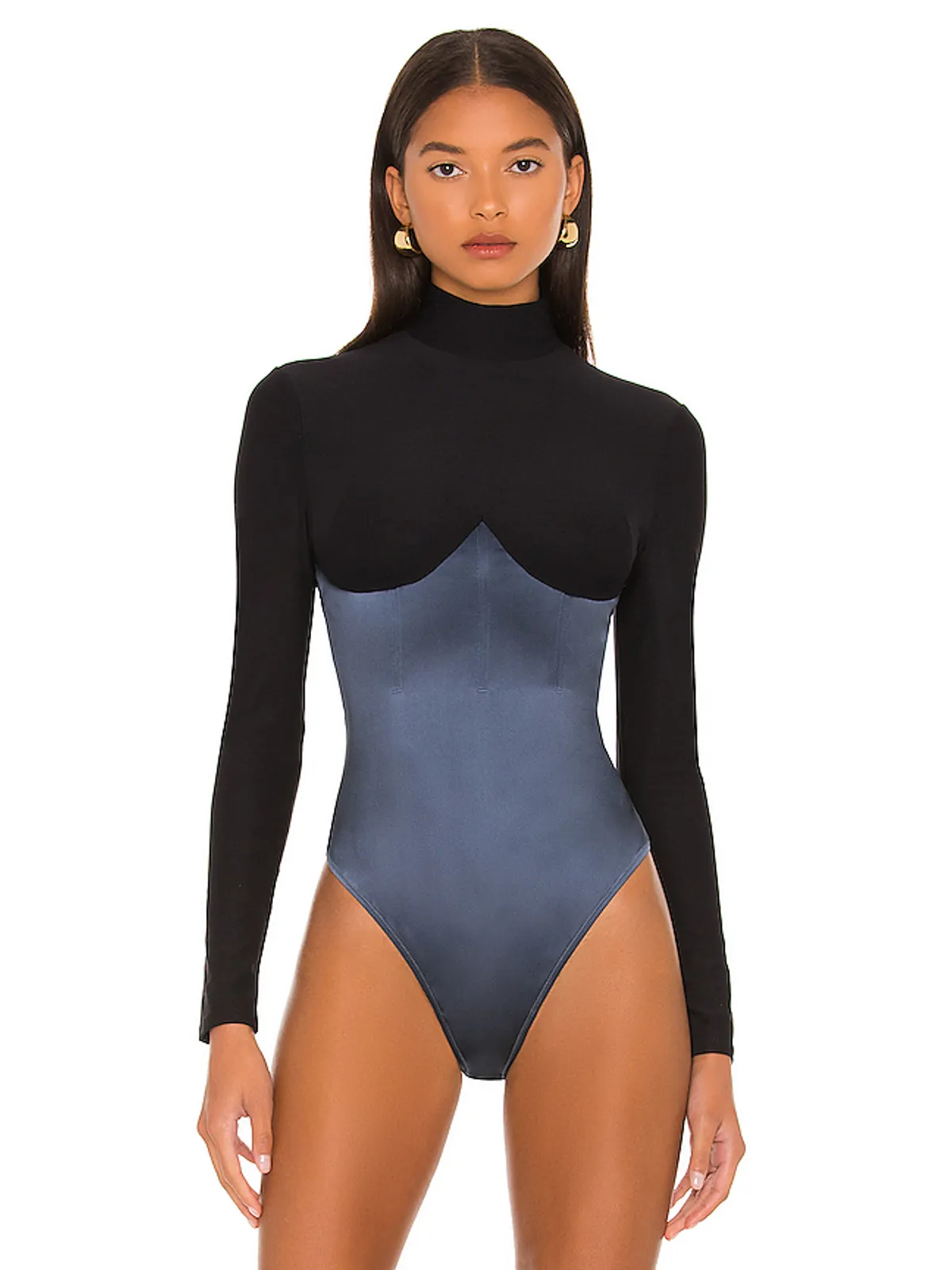 fleur du mal MOCK NECK ボディスーツ - 画像2