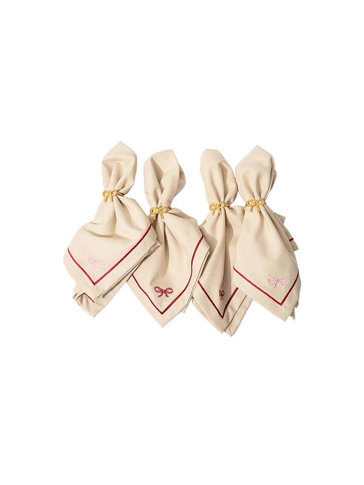 Frasier Sterling BOWS DINNER NAPKINS ディナーナプキン - 画像2