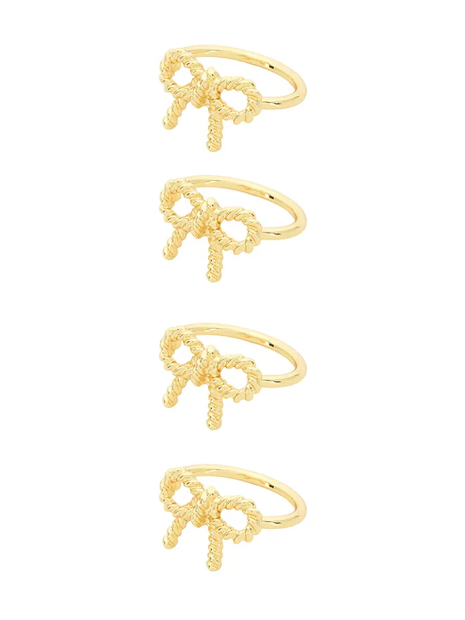 Frasier Sterling Frasier Sterling BOWS NAPKIN RINGS ナプキンリングの商品画像