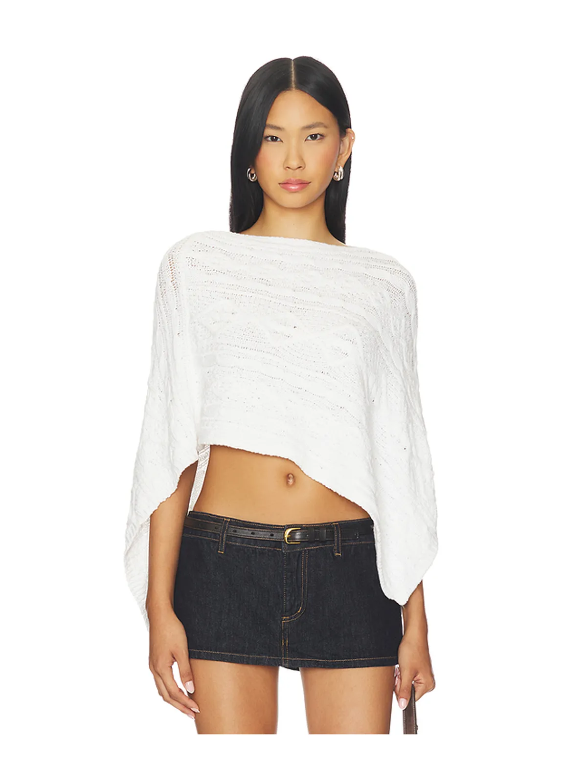 Frankies Bikinis MOUNTAIN CABLE KNIT ポンチョ - 画像1