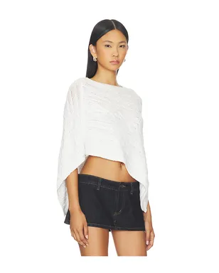 Frankies Bikinis MOUNTAIN CABLE KNIT ポンチョ - サムネイル2