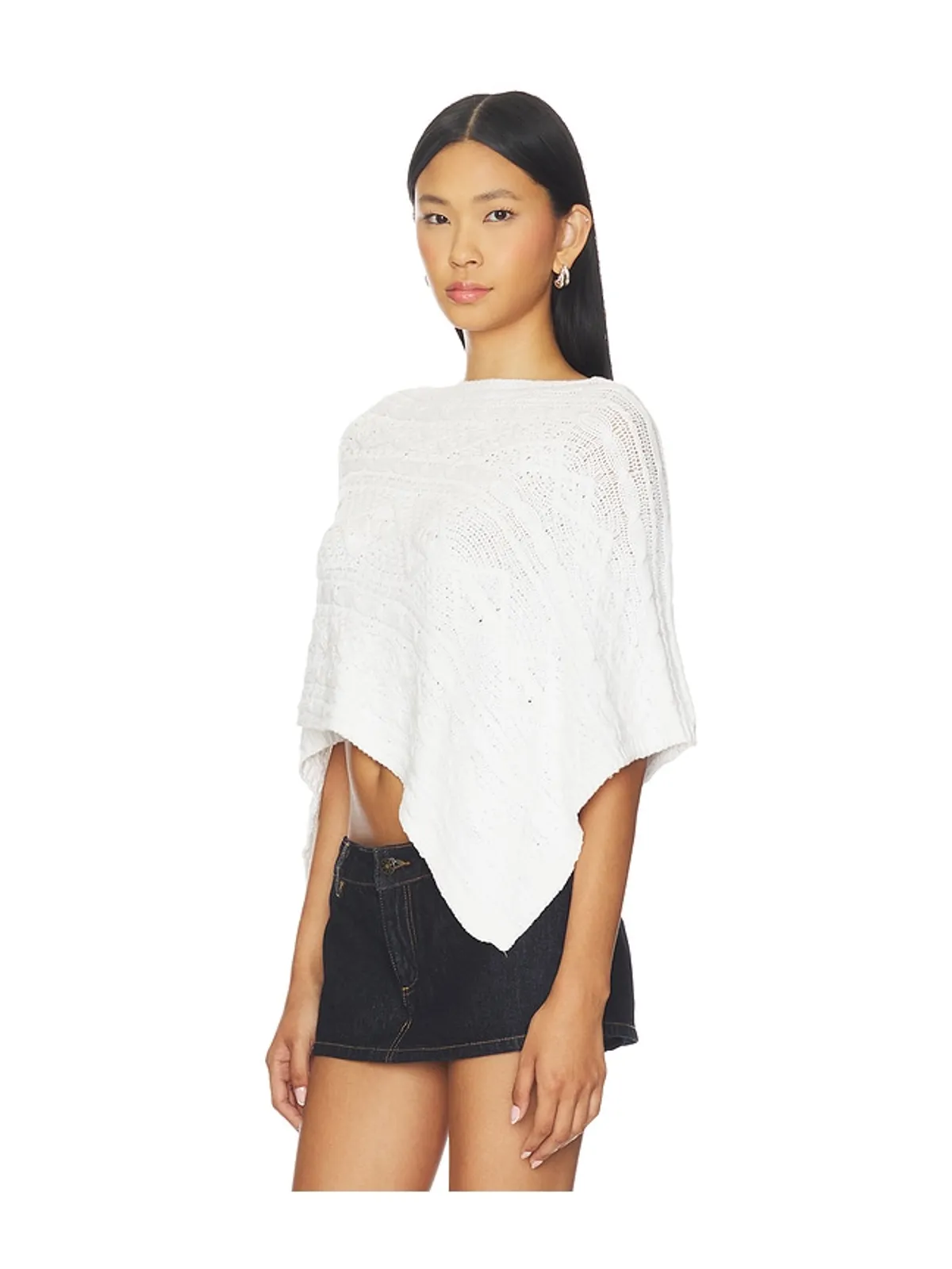 Frankies Bikinis MOUNTAIN CABLE KNIT ポンチョ - 画像3
