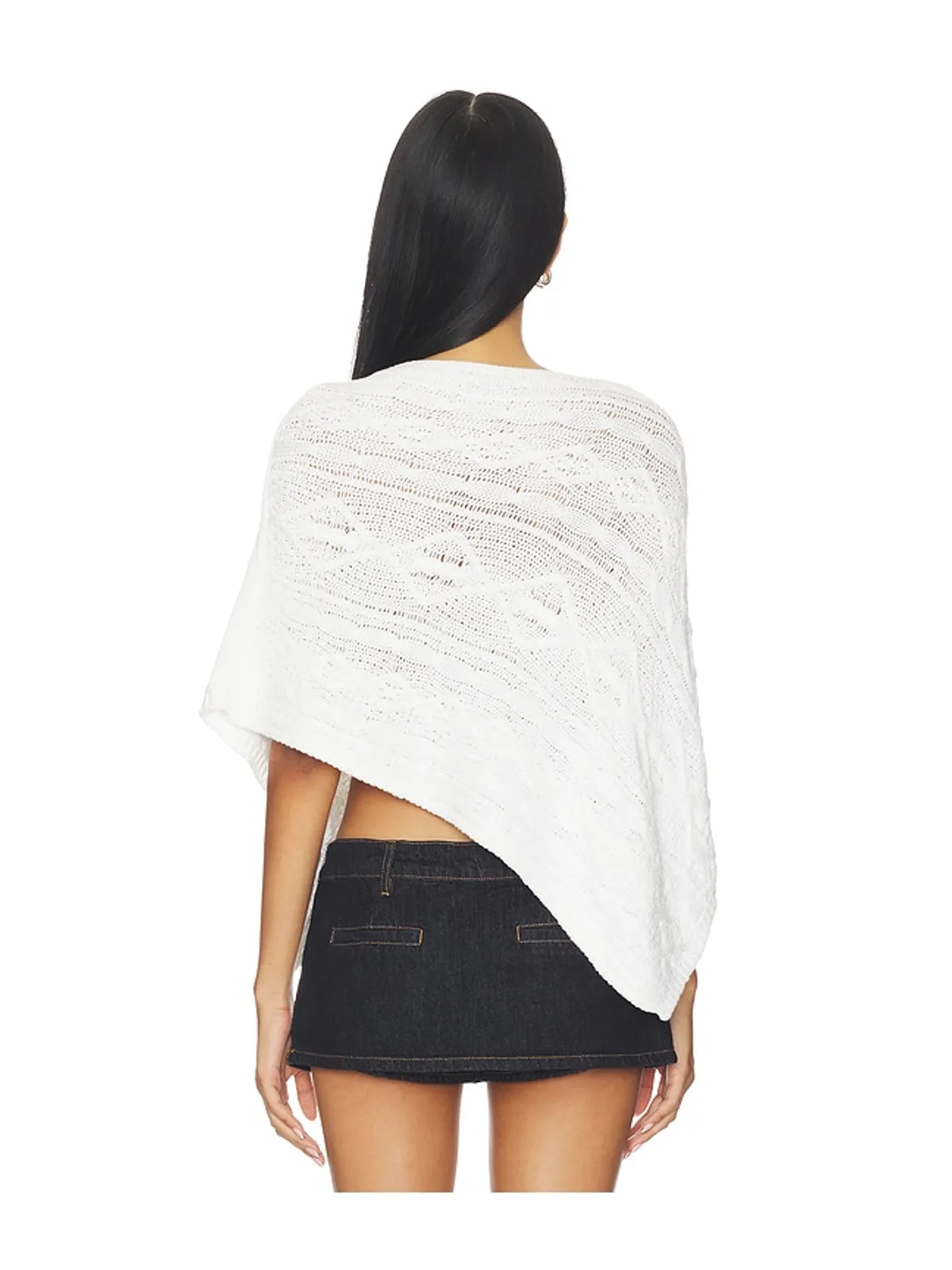 Frankies Bikinis MOUNTAIN CABLE KNIT ポンチョ - 画像4