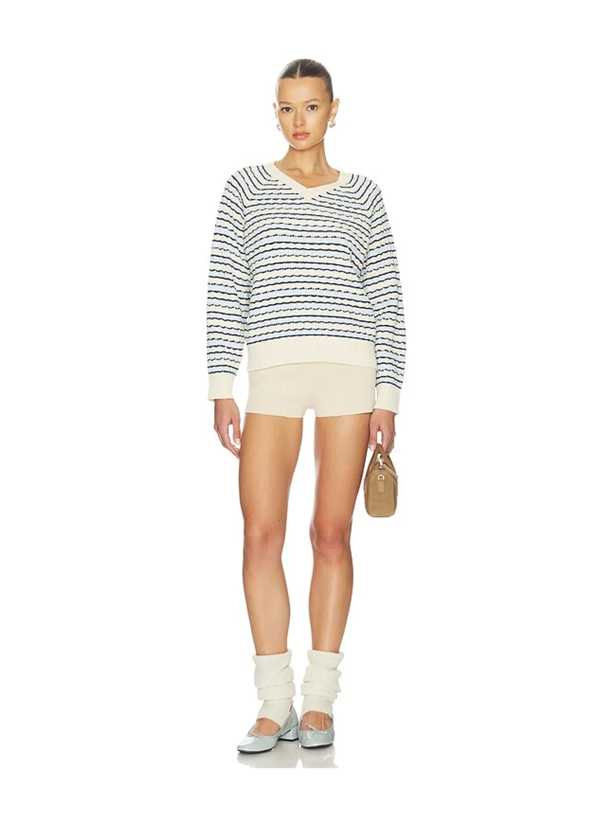 Frankies Bikinis PIPER CABLE KNIT セーター - 画像4