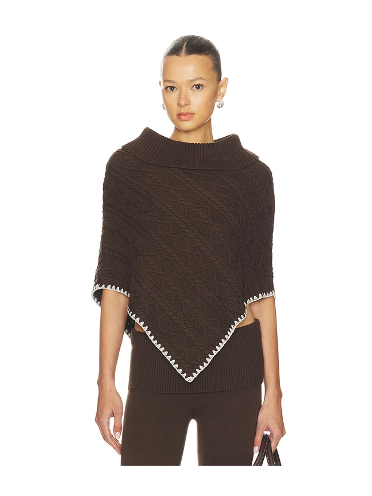 Frankies Bikinis WINDSWEPT COTTON KNIT ポンチョ - 画像1