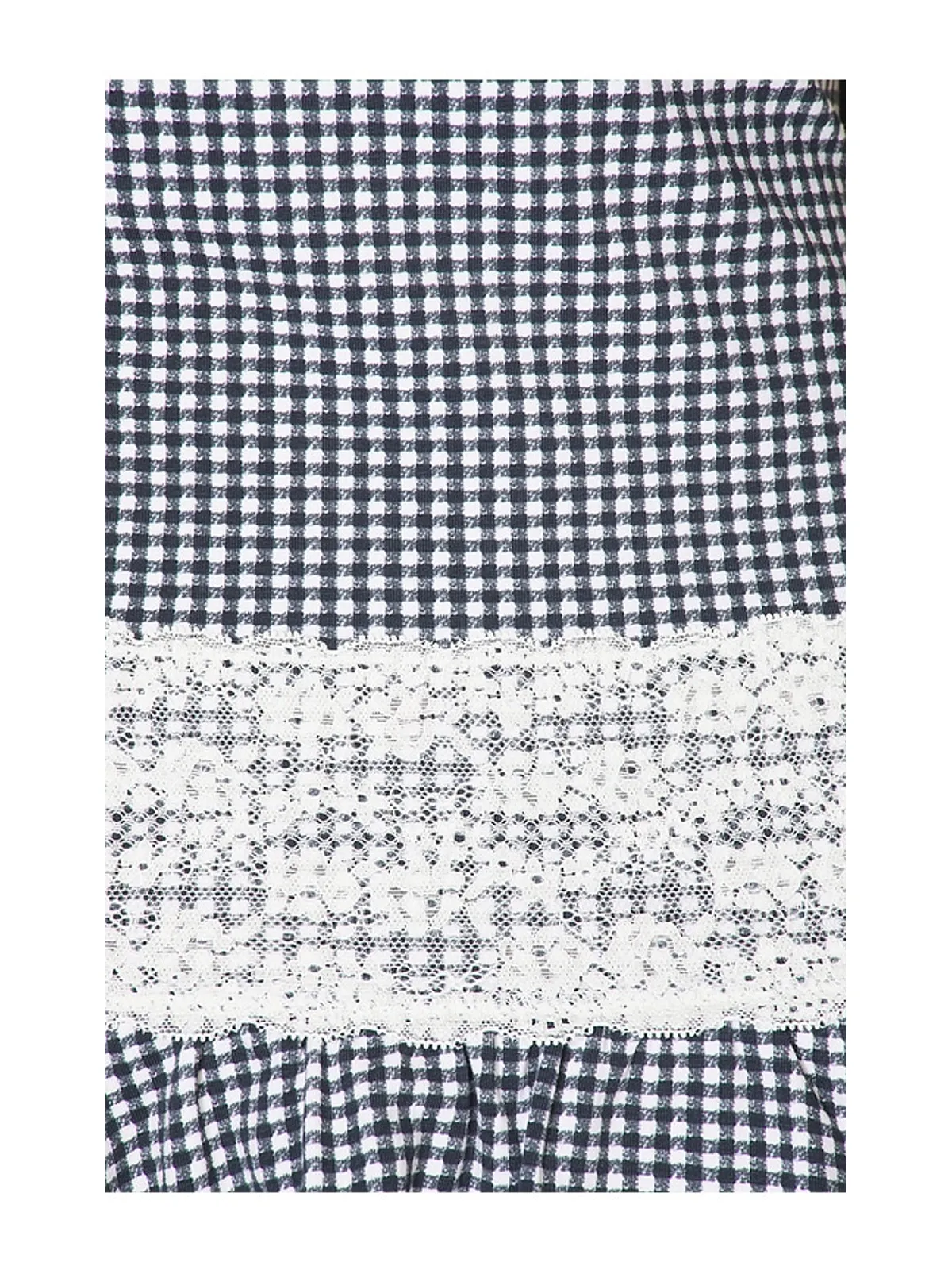 Frankies Bikinis MIRAGE COTTON JERSEY MINI ドレス - Navy,White. - 画像4
